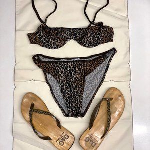 Rare Dolce & Gabbana Leopard Bikini Set ❣️ Vintage 2000s❣️Made in Italy